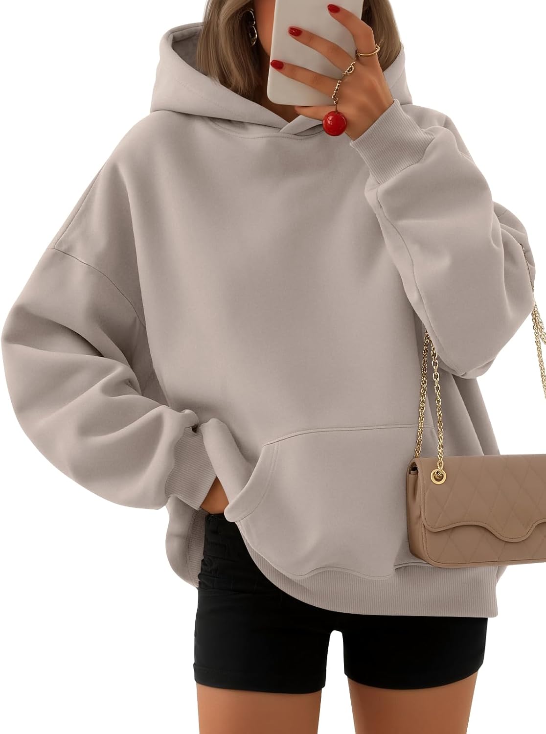 EFAN Womens Hoodies Oversized Sweatshirts Pullover Fleece Sweaters Long Sleeve Winter Fall Outfits Fashion Y2k Clothes