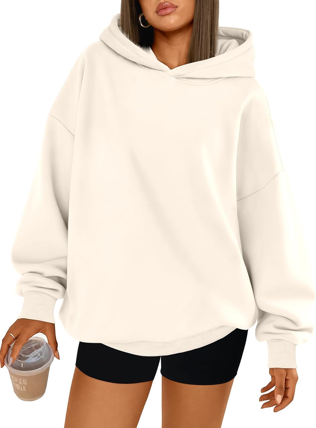 Trendy Queen Womens Oversized Hoodies Comfy Sweatshirts Fall Fashion 2025 Outfits Casual Tops Fleece Clothes with Pockets