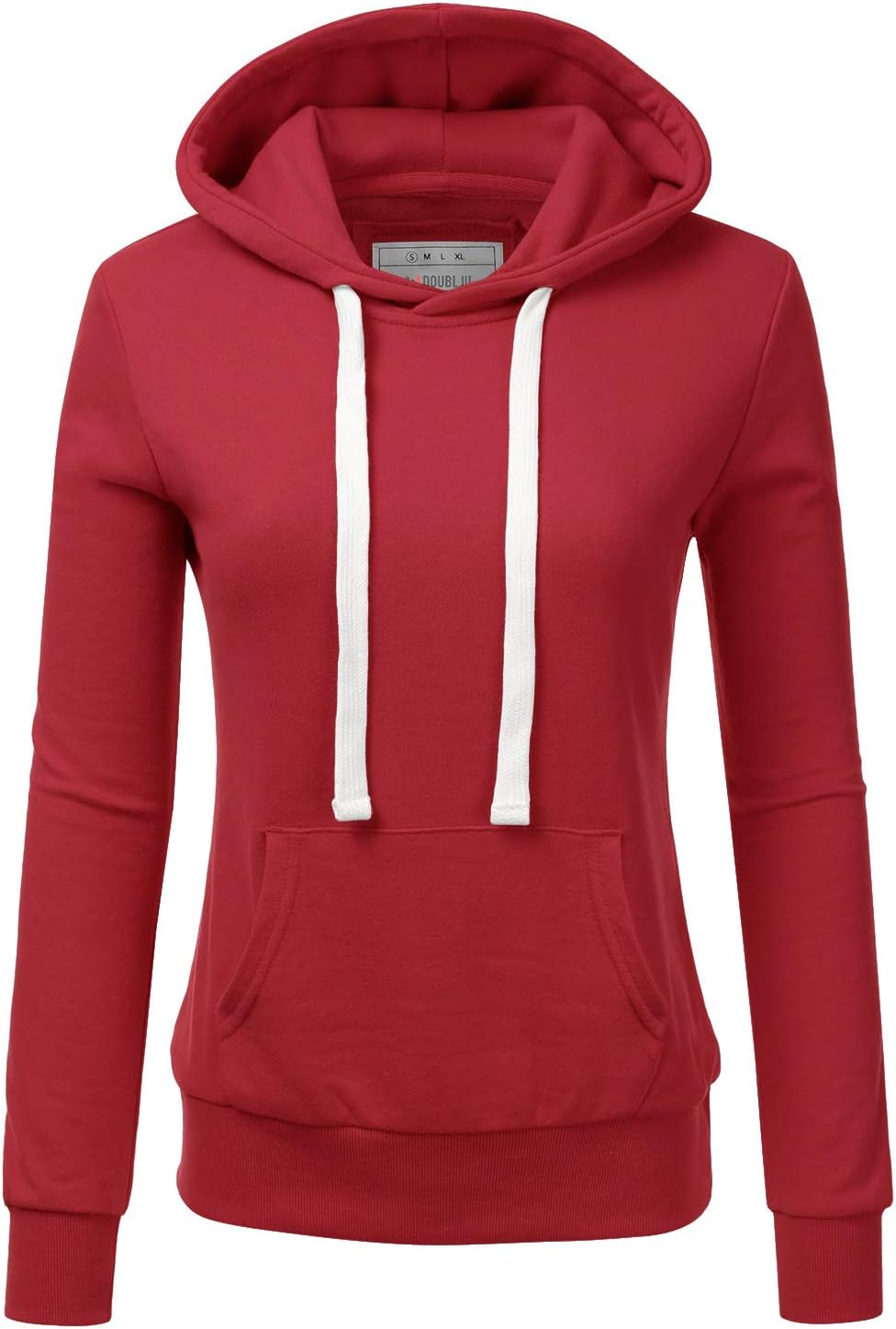 DOUBLJU Basic Lightweight Pullover Sweater Top Essential Comfy Casual Hoodie Sweatshirt for Womens Clothes with Plus Size