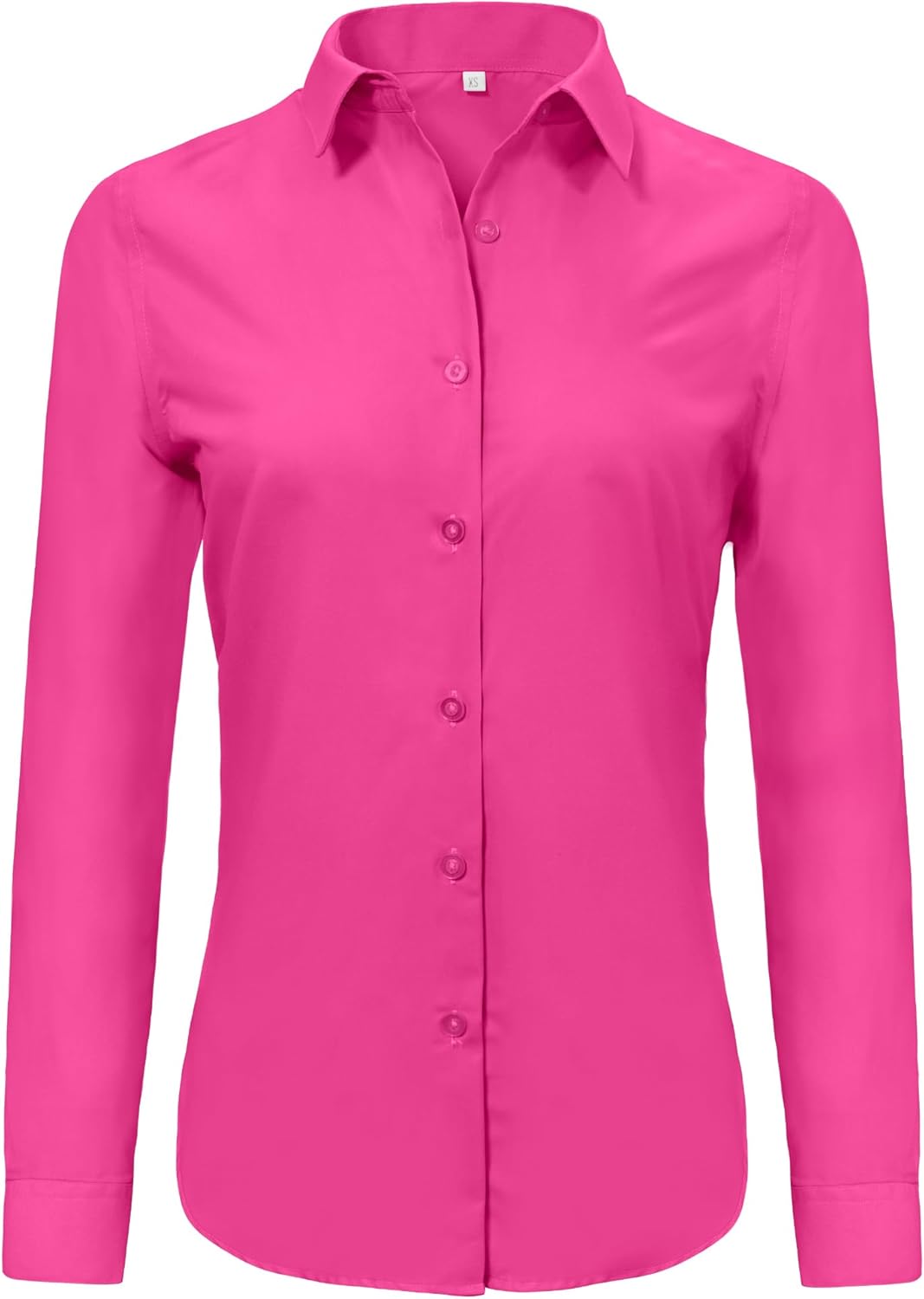 Ruisin Super Soft Wrinkle Free Button Down Shirts for Women Solid Long Sleeve Striped Formal Work Dress Blouses Tops