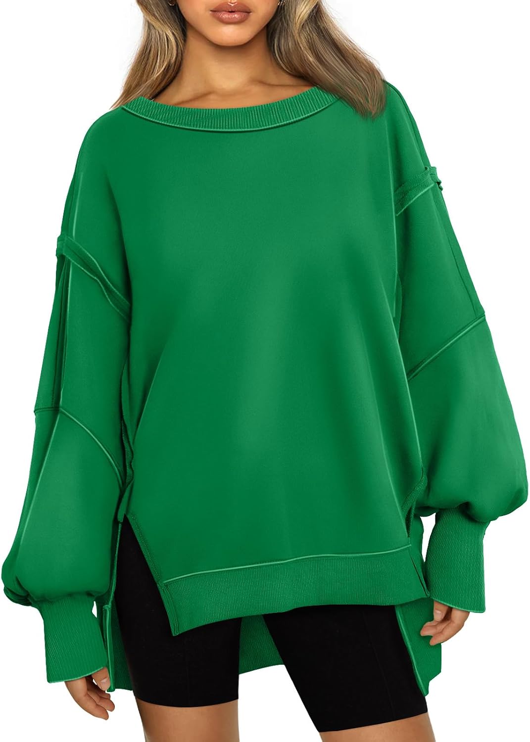 Trendy Queen Womens Oversized Sweatshirts Hoodies Crewneck Shirts Fall Outfits Teen Girls Y2k Winter Clothes