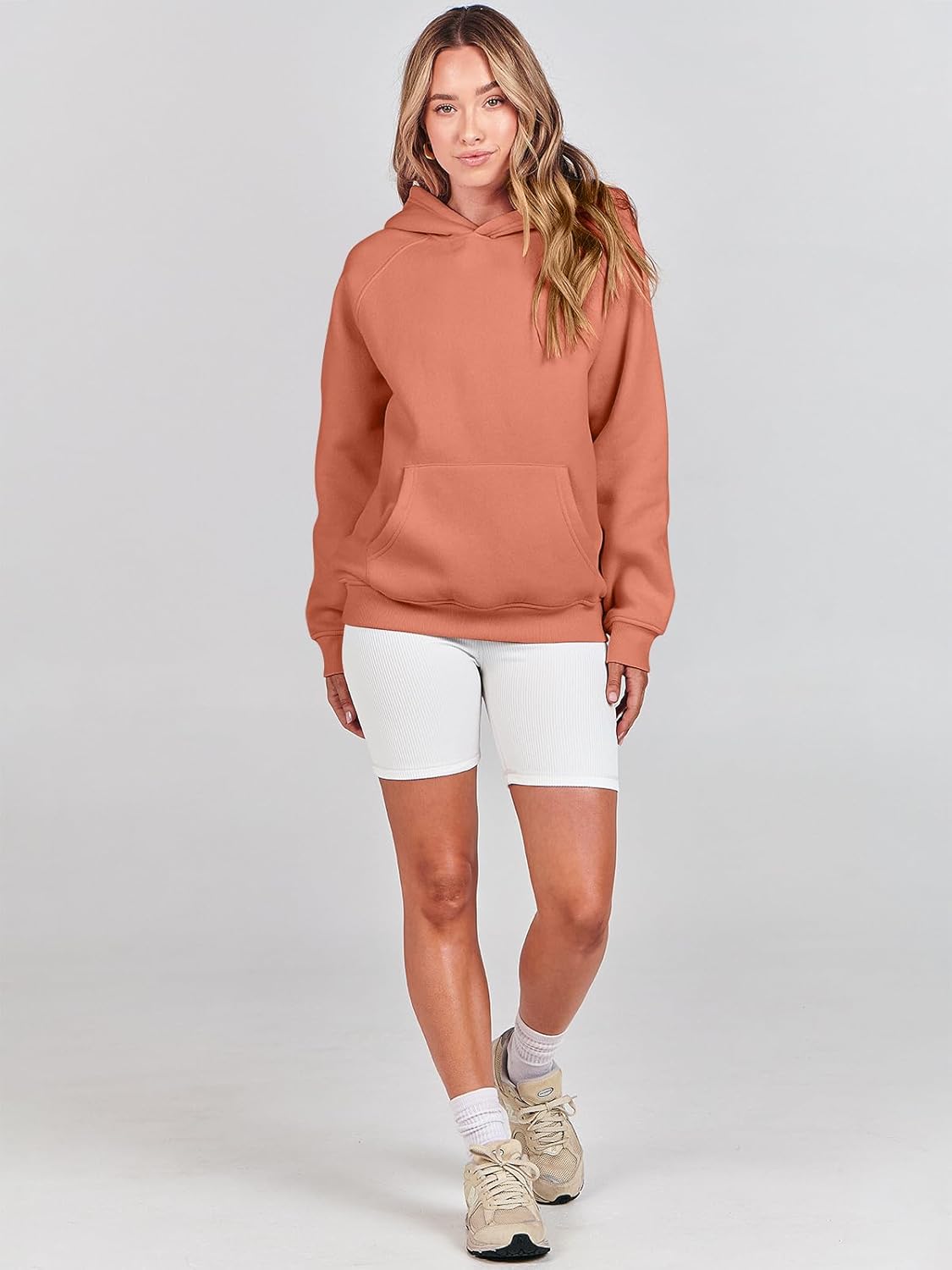 ANRABESS Women Hoodies Oversized Fleece Long Sleeve Comfy Casual Basic Pullover Sweatshirts 2025 Fall Outfits Y2K Clothes