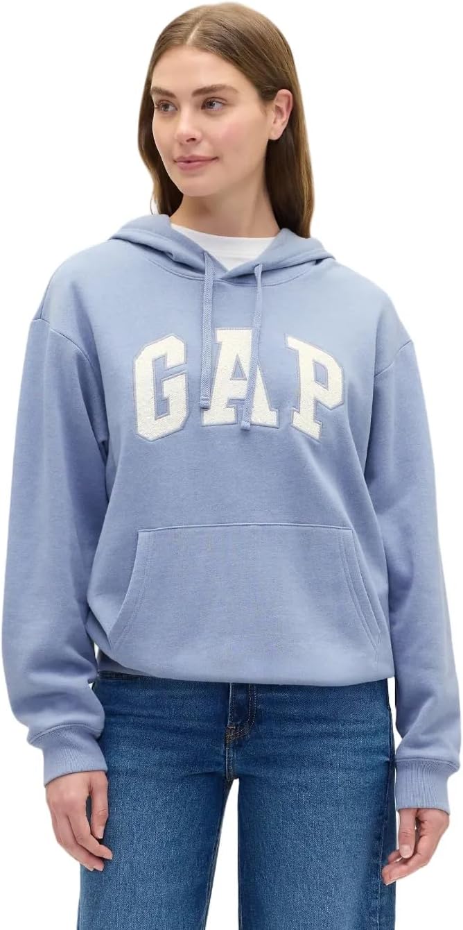 GAP Women's Logo Hoodie Hooded Pull-on Sweatshirt