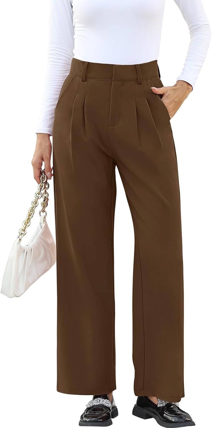 NIMIN High Waisted Work Pants for Women Business Casual Outfits 2025 Office Dress Pants Trousers with Pockets