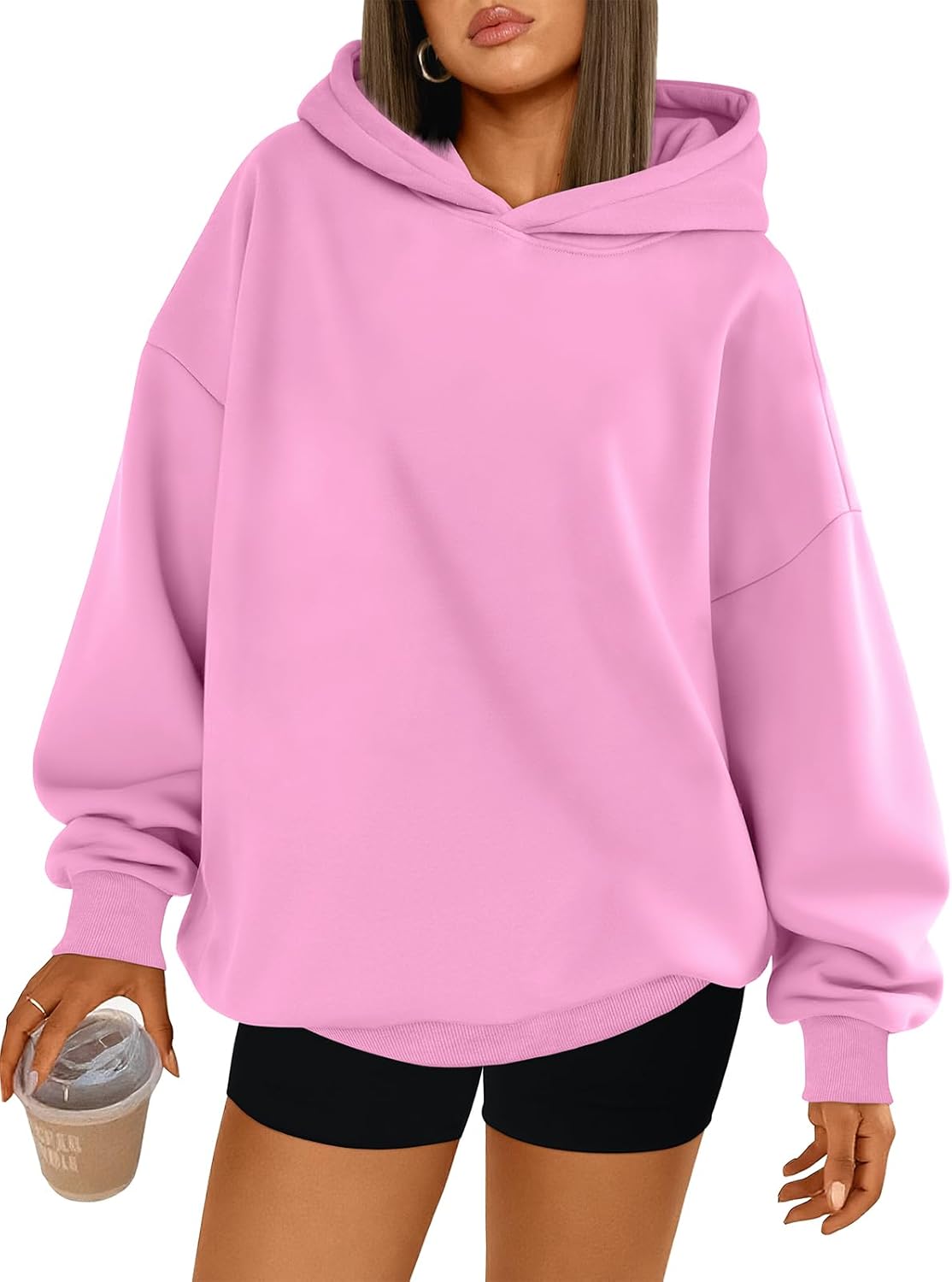 Trendy Queen Womens Oversized Hoodies Comfy Sweatshirts Fall Fashion 2025 Outfits Casual Tops Fleece Clothes with Pockets