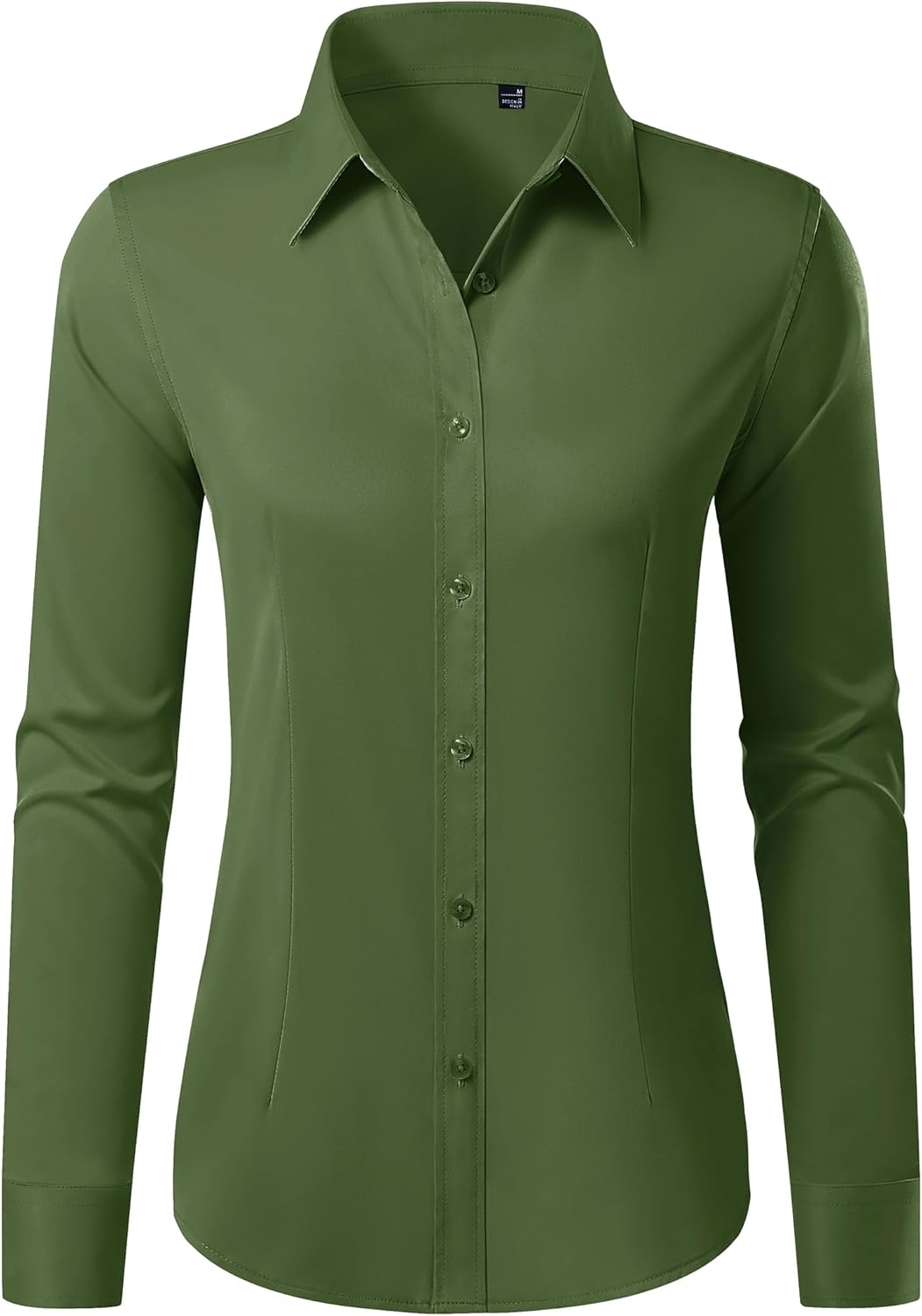 Button Down Shirts for Women Wrinkle Free Dress Shirt Classic Fit Long Sleeve Casual Business Blouse Work
