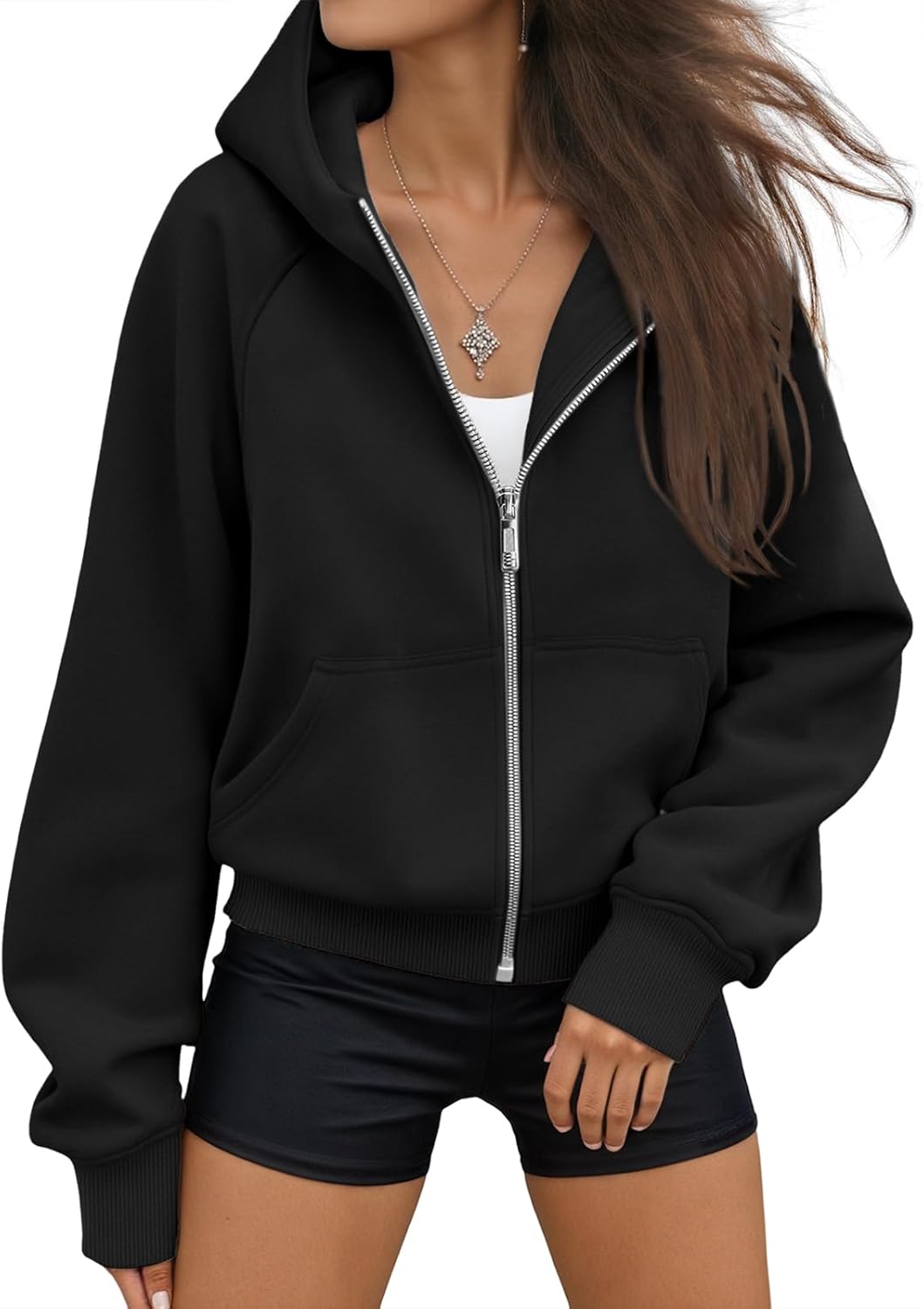 AUTOMET Womens Zip Up Hoodies Fleece Jackets Oversized Sweatshirts Fall Fashion Outfits 2025 Sweaters Winter Clothes