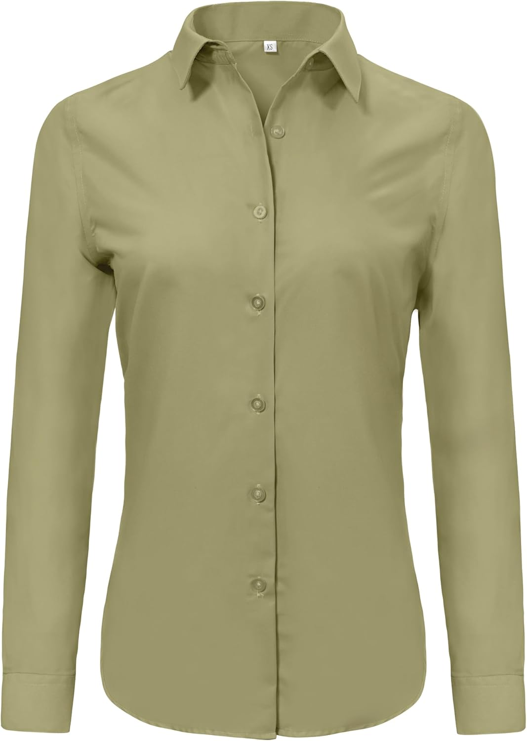 Ruisin Super Soft Wrinkle Free Button Down Shirts for Women Solid Long Sleeve Striped Formal Work Dress Blouses Tops