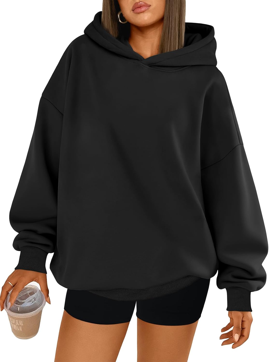 Trendy Queen Womens Oversized Hoodies Comfy Sweatshirts Fall Fashion 2025 Outfits Casual Tops Fleece Clothes with Pockets