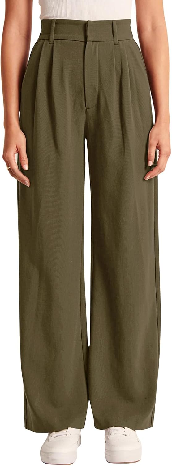 NIMIN High Waisted Work Pants for Women Business Casual Outfits 2025 Office Dress Pants Trousers with Pockets