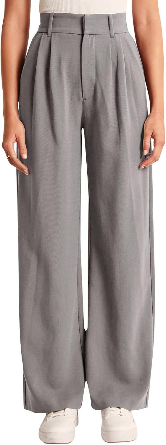 NIMIN High Waisted Work Pants for Women Business Casual Outfits 2025 Office Dress Pants Trousers with Pockets