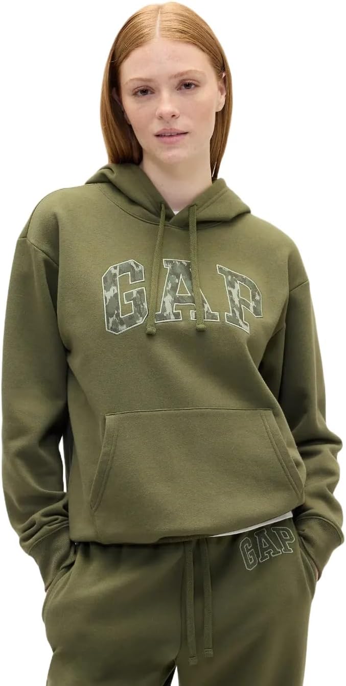 GAP Women's Logo Hoodie Hooded Pull-on Sweatshirt