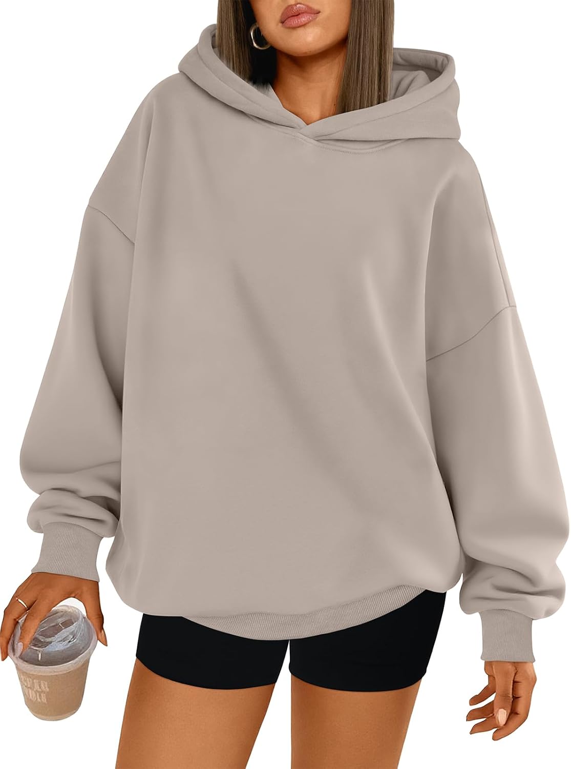 Trendy Queen Womens Oversized Hoodies Comfy Sweatshirts Fall Fashion 2025 Outfits Casual Tops Fleece Clothes with Pockets