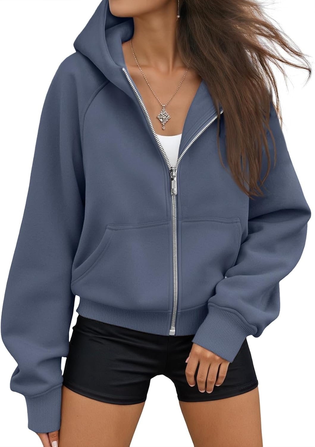 AUTOMET Womens Zip Up Hoodies Fleece Jackets Oversized Sweatshirts Fall Fashion Outfits 2025 Sweaters Winter Clothes