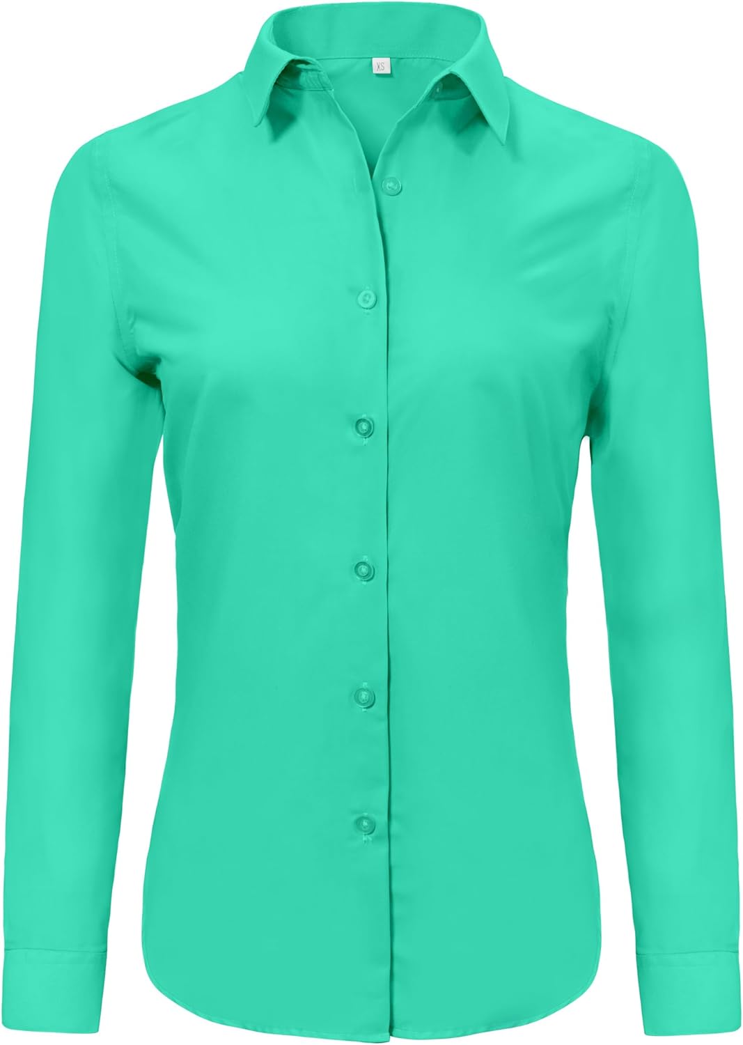 Ruisin Super Soft Wrinkle Free Button Down Shirts for Women Solid Long Sleeve Striped Formal Work Dress Blouses Tops