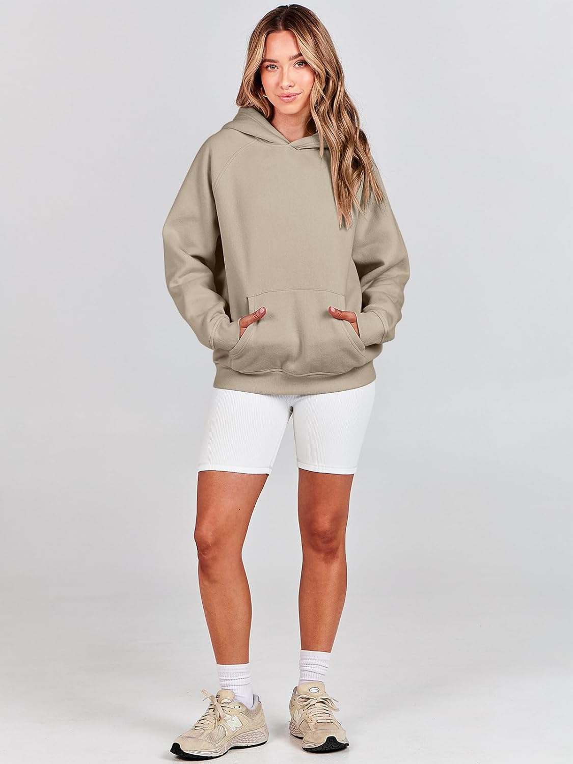 ANRABESS Women Hoodies Oversized Fleece Long Sleeve Comfy Casual Basic Pullover Sweatshirts 2025 Fall Outfits Y2K Clothes