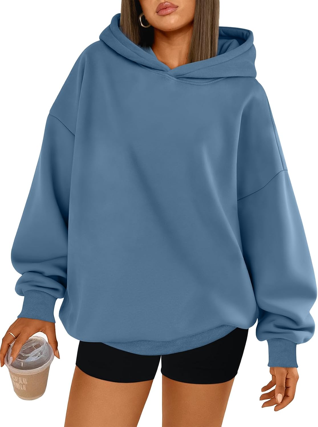 Trendy Queen Womens Oversized Hoodies Comfy Sweatshirts Fall Fashion 2025 Outfits Casual Tops Fleece Clothes with Pockets