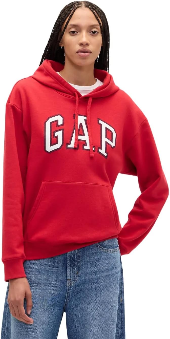 GAP Women's Logo Hoodie Hooded Pull-on Sweatshirt