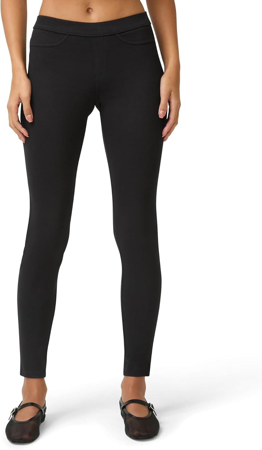 No Nonsense Women’s Classic Denim Leggings, Jeggings for Women with Real Back Pockets, High Waisted Stretch Jeans