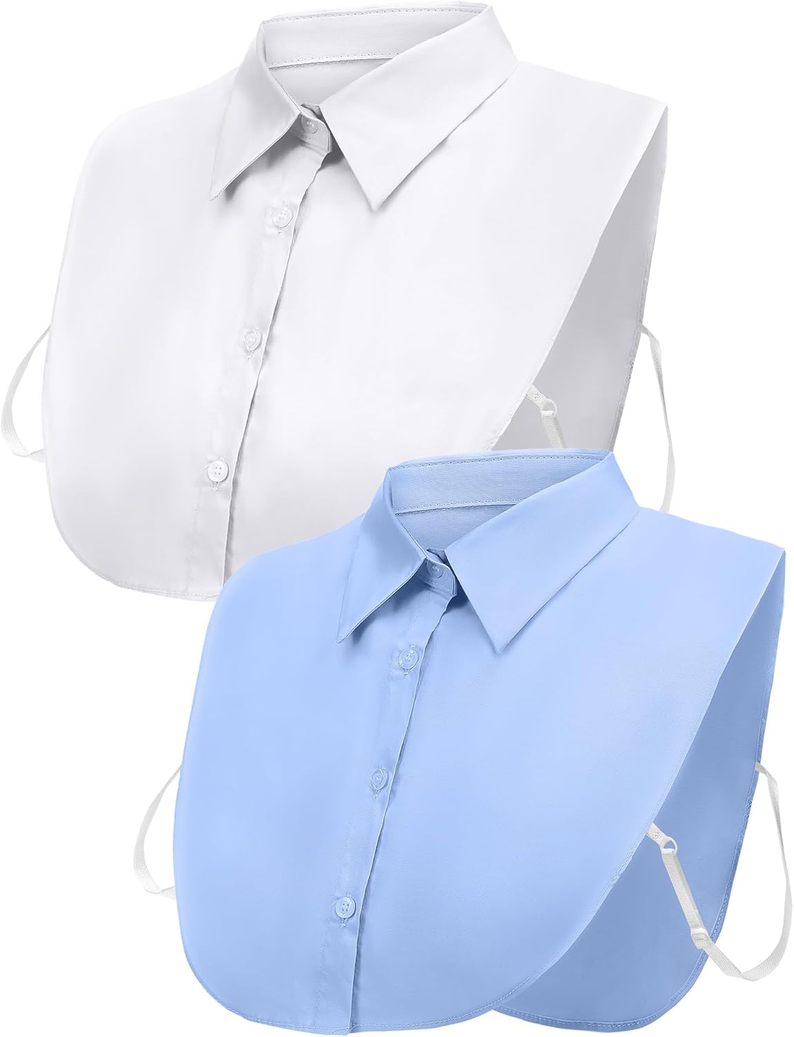 Tatuo 2 Pieces Fake Collar Detachable Collar for Women Shirts Dickey Half False Blouse Dickey