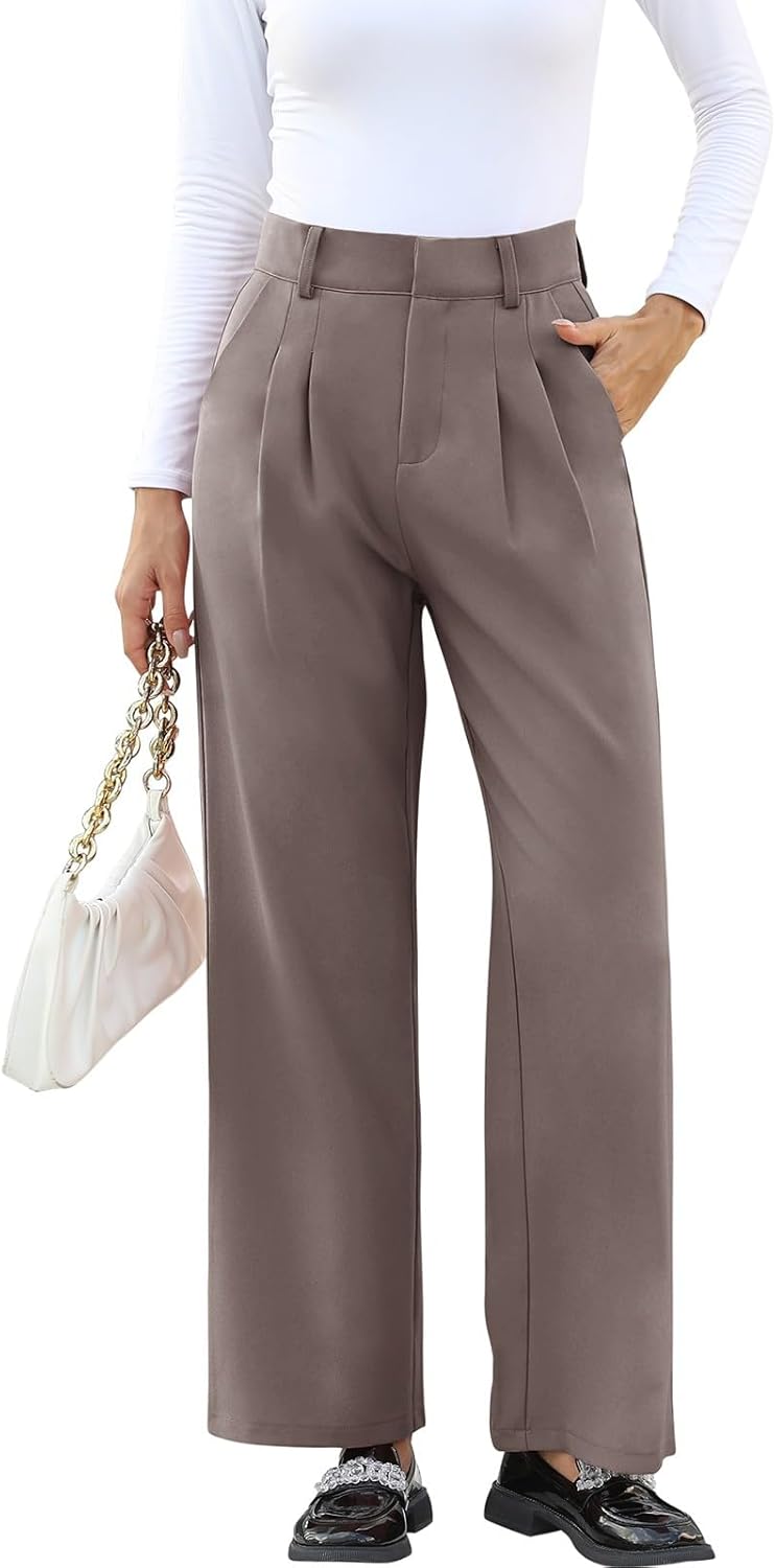 NIMIN High Waisted Work Pants for Women Business Casual Outfits 2025 Office Dress Pants Trousers with Pockets