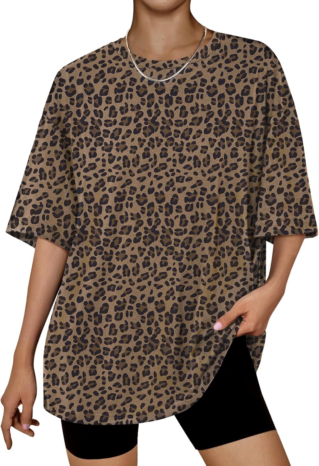 Trendy Queen Womens Oversized Summer T Shirts Plus Size Batwing Cute Casual Tops Short Sleeves Fashion Workout Clothes