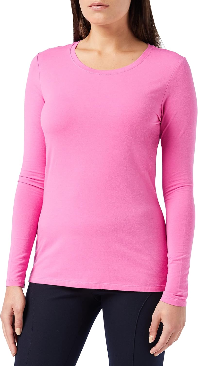 Amazon Essentials Womens Regular-Fit Long-Sleeve Crewneck T-Shirt (Available in Plus Size)