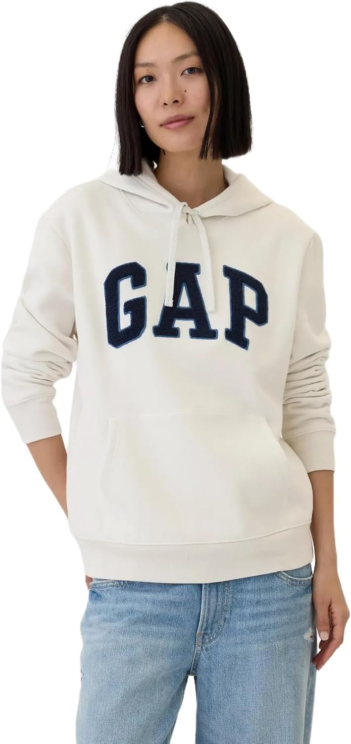 GAP Women's Logo Hoodie Hooded Pull-on Sweatshirt