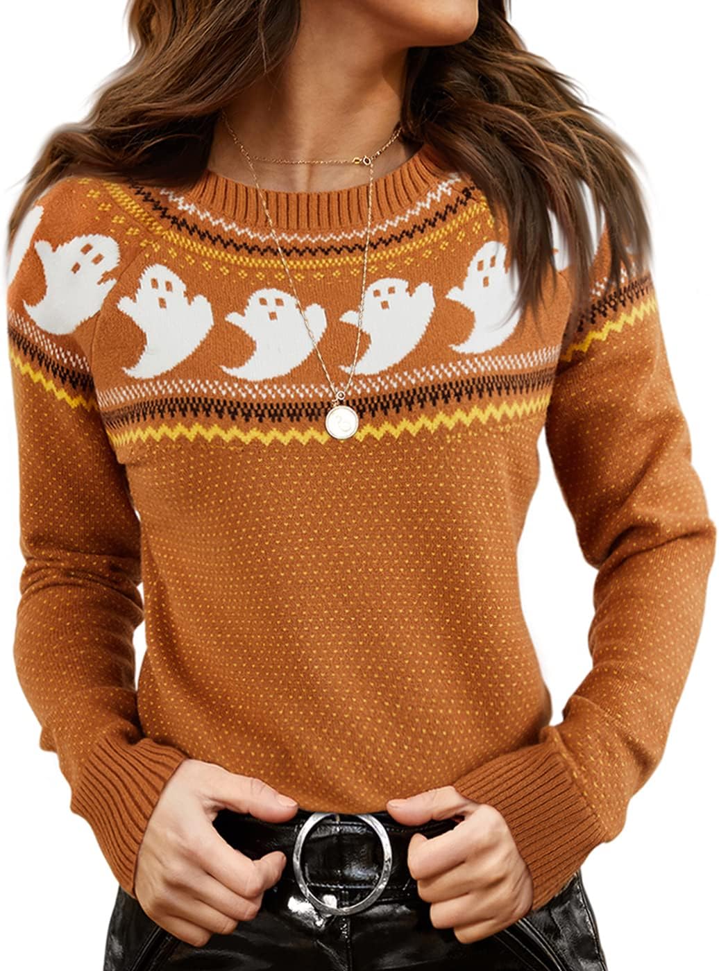 Langwyqu Womens' Turtleneck Long Sleeve Cable Knit Sweaters