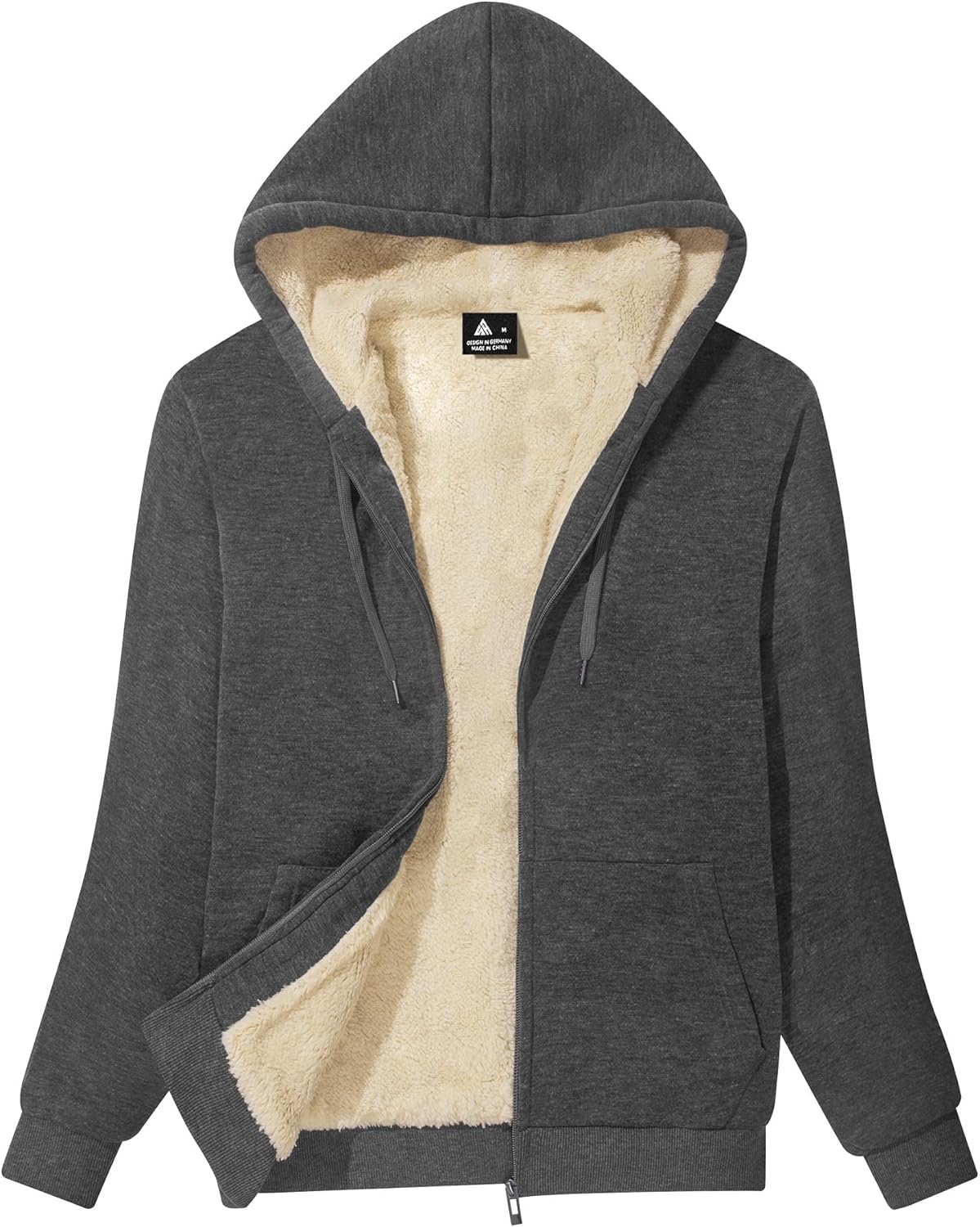 SWISSWELL Hoodies for Women Winter Fleece Sweatshirt - Full Zip Up Thick Sherpa Lined Hooded Jacket