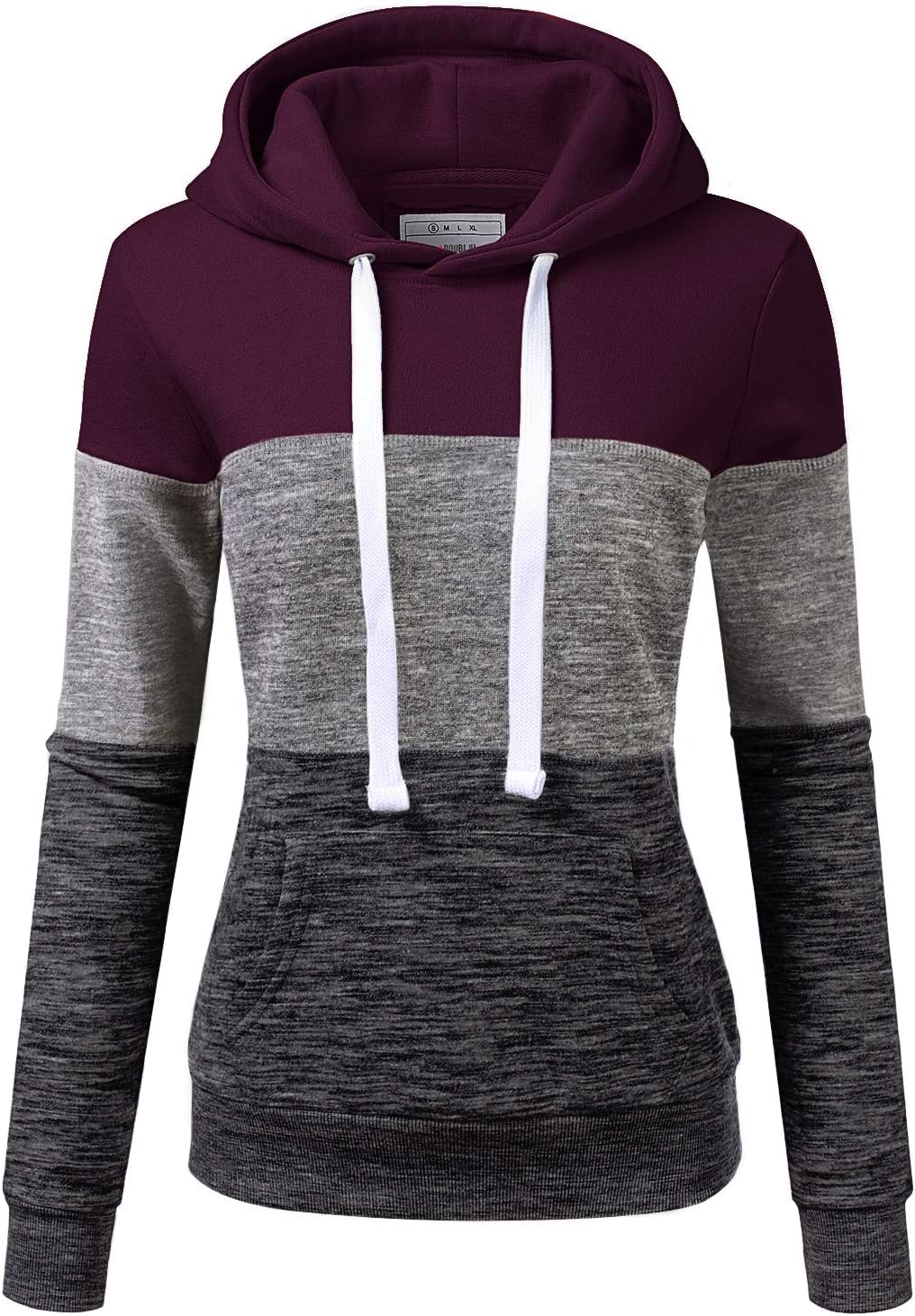 DOUBLJU Basic Lightweight Pullover Sweater Top Essential Comfy Casual Hoodie Sweatshirt for Womens Clothes with Plus Size