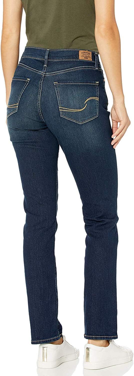 Levi Strauss Signature Gold Women's Curvy Totally Shaping Straight Jeans (Available in Plus Size)