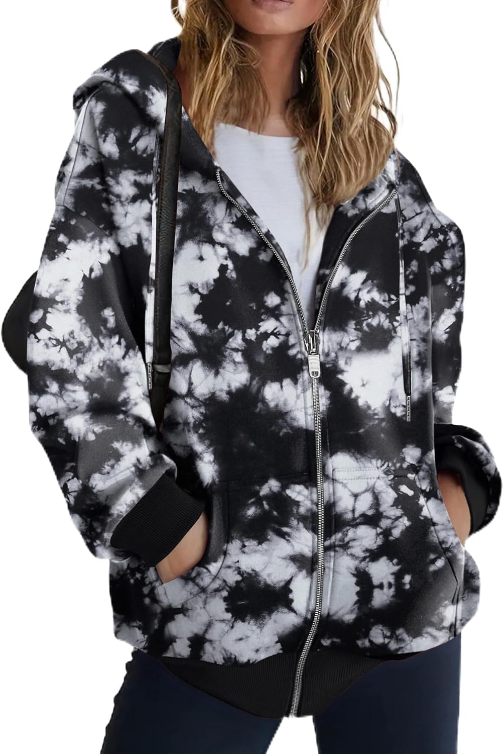 Zeagoo Hoodies For Women Zip Up Hoodie Oversized Sweatshirt Fleece Jackets Fall Winter Coats 2025 Fashion