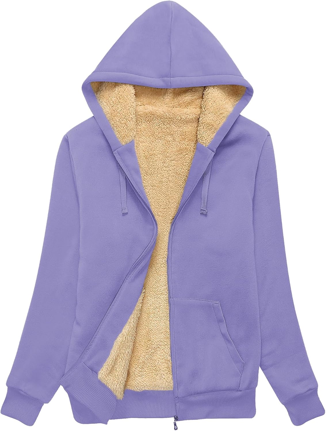 SWISSWELL Hoodies for Women Winter Fleece Sweatshirt - Full Zip Up Thick Sherpa Lined Hooded Jacket