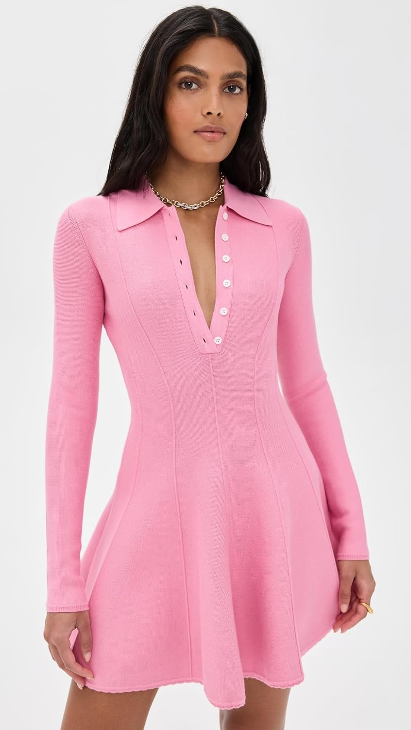 Fleur du Mal Women's Henley Flared Corset Dress