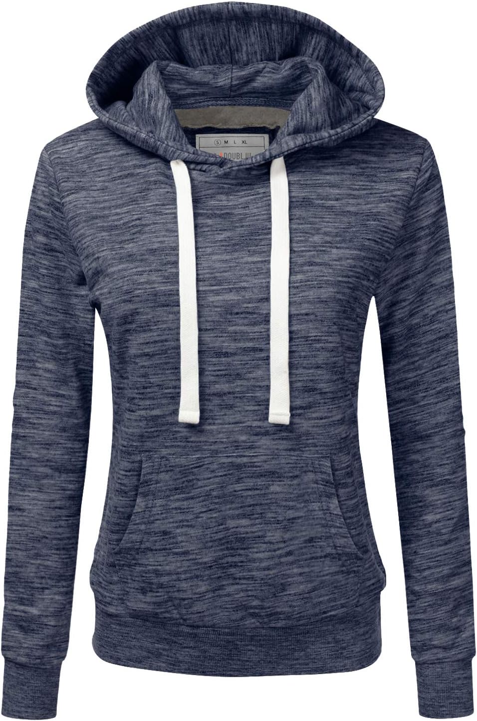 DOUBLJU Basic Lightweight Pullover Sweater Top Essential Comfy Casual Hoodie Sweatshirt for Womens Clothes with Plus Size