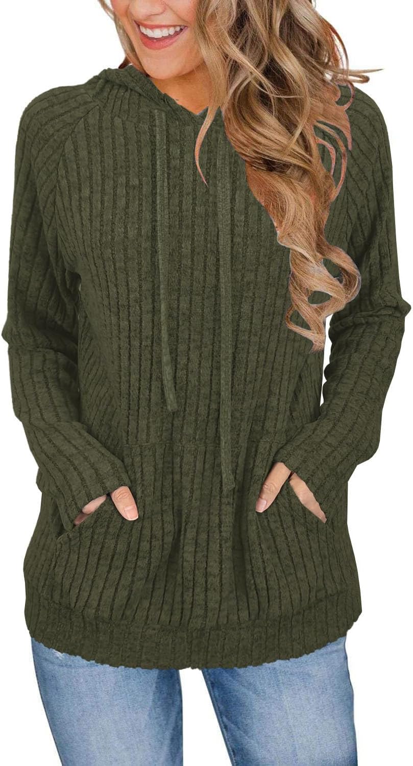 JomeDesign Sweaters for Women Long Sleeve Shirts Fashion Hoodies Pullover Sweatshirts Loose Casual Fall Tops