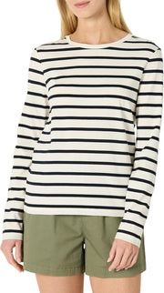 Amazon Essentials Womens Regular-Fit Long-Sleeve Crewneck T-Shirt (Available in Plus Size)