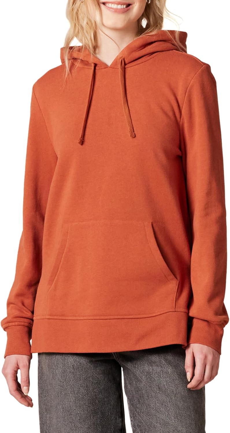 Amazon Essentials Women's Fleece Hooded Tunic Sweatshirt