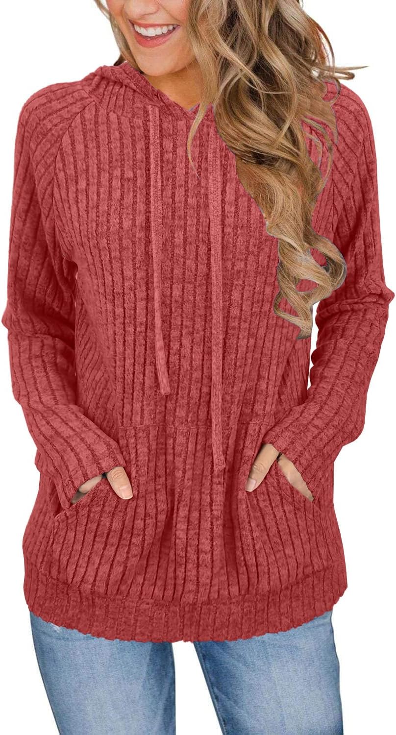 JomeDesign Sweaters for Women Long Sleeve Shirts Fashion Hoodies Pullover Sweatshirts Loose Casual Fall Tops