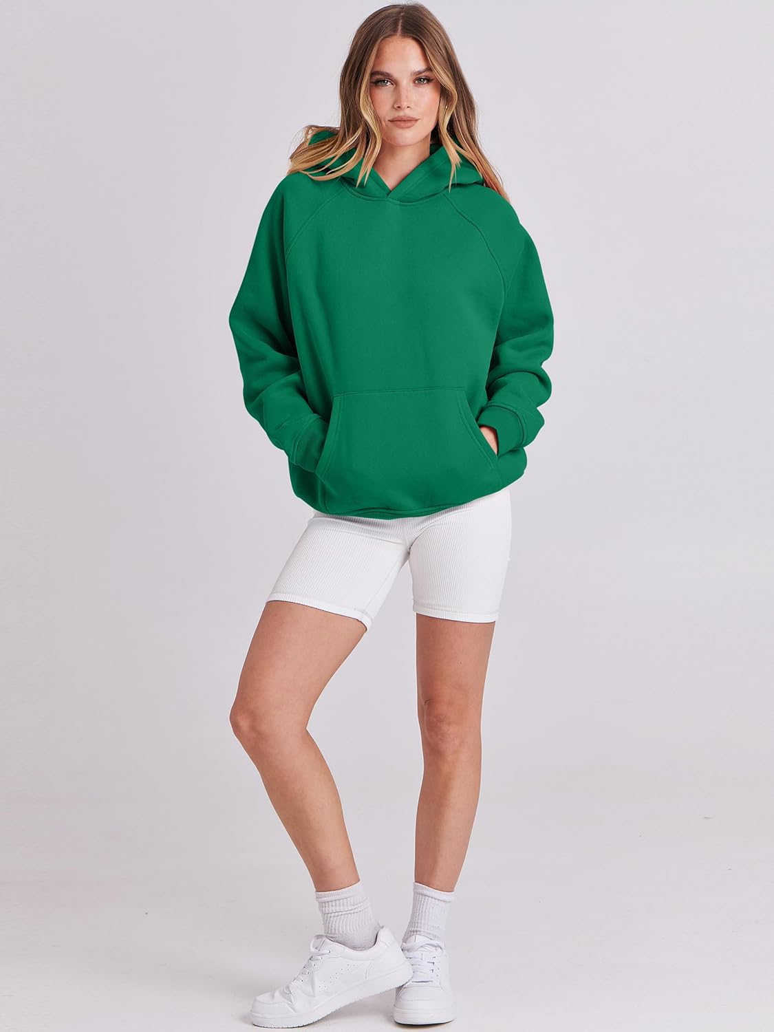 ANRABESS Women Hoodies Oversized Fleece Long Sleeve Comfy Casual Basic Pullover Sweatshirts 2025 Fall Outfits Y2K Clothes