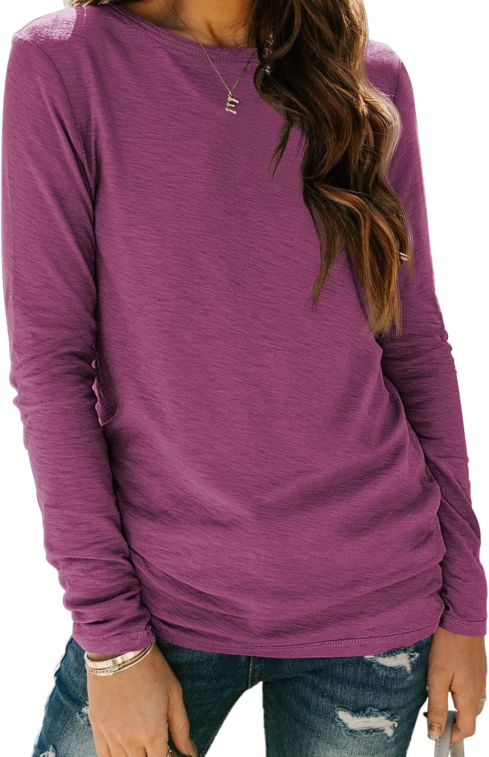 AUTOMET Long Sleeve Shirts for Women Business Casual Tops Fall Fashion Clothes Workout Plus Size Teacher Winter Outfits 2025