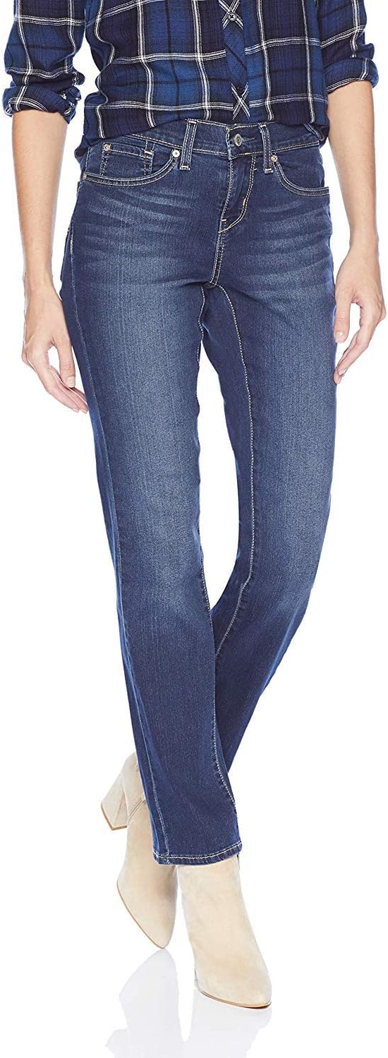 Levi Strauss Signature Gold Women's Curvy Totally Shaping Straight Jeans (Available in Plus Size)