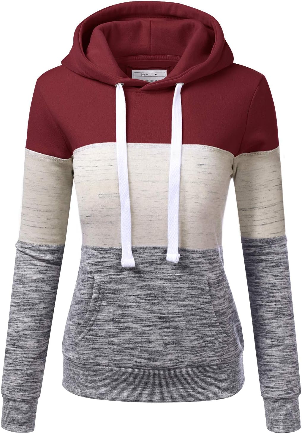 DOUBLJU Basic Lightweight Pullover Sweater Top Essential Comfy Casual Hoodie Sweatshirt for Womens Clothes with Plus Size