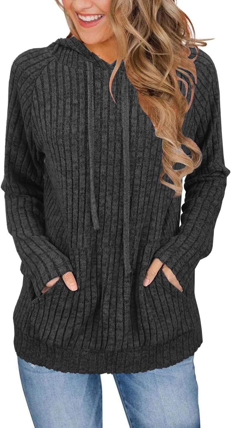 JomeDesign Sweaters for Women Long Sleeve Shirts Fashion Hoodies Pullover Sweatshirts Loose Casual Fall Tops