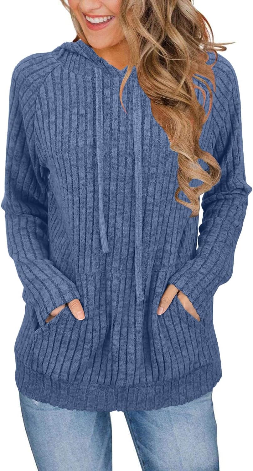 JomeDesign Sweaters for Women Long Sleeve Shirts Fashion Hoodies Pullover Sweatshirts Loose Casual Fall Tops