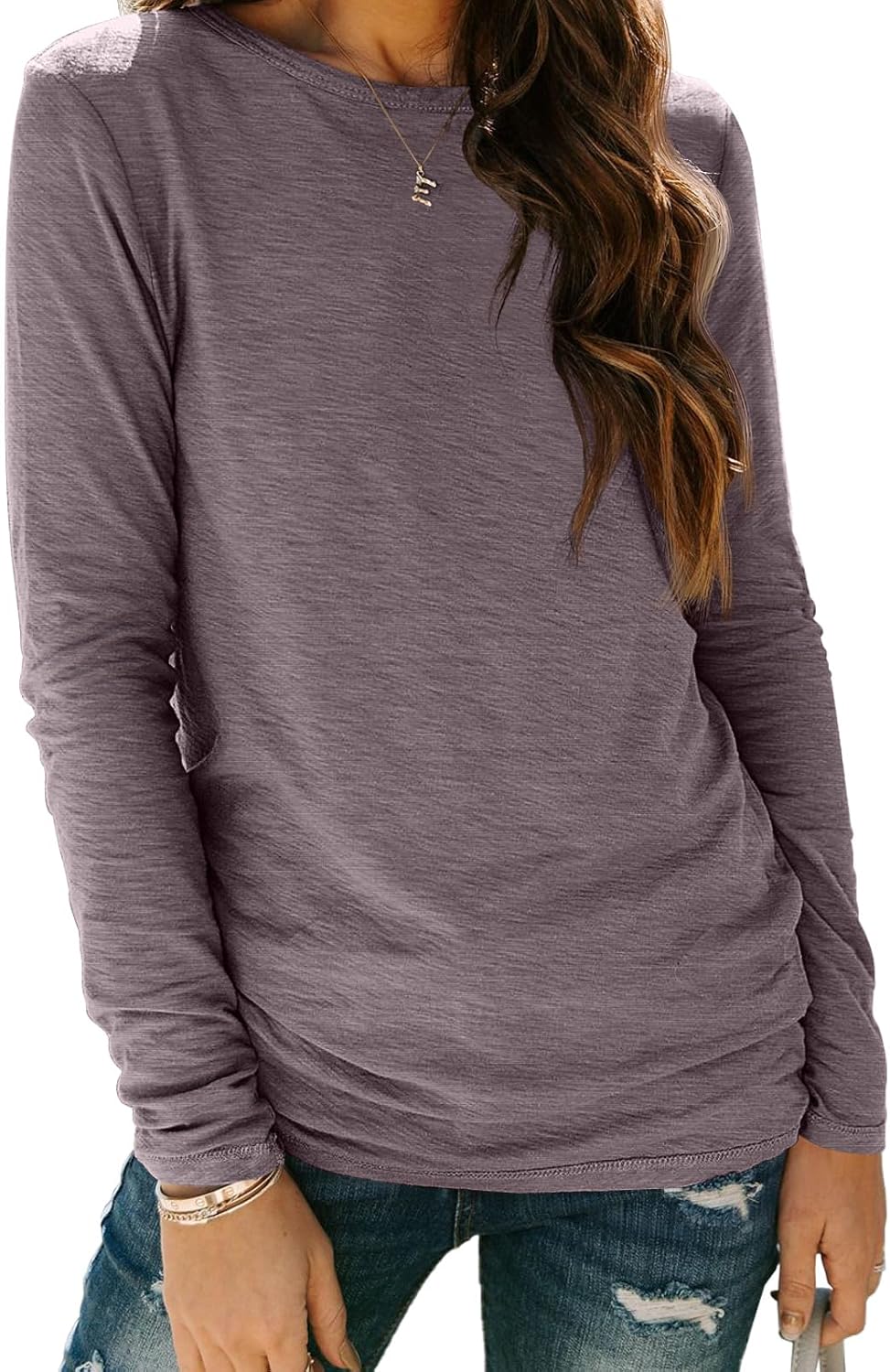 AUTOMET Long Sleeve Shirts for Women Business Casual Tops Fall Fashion Clothes Workout Plus Size Teacher Winter Outfits 2025