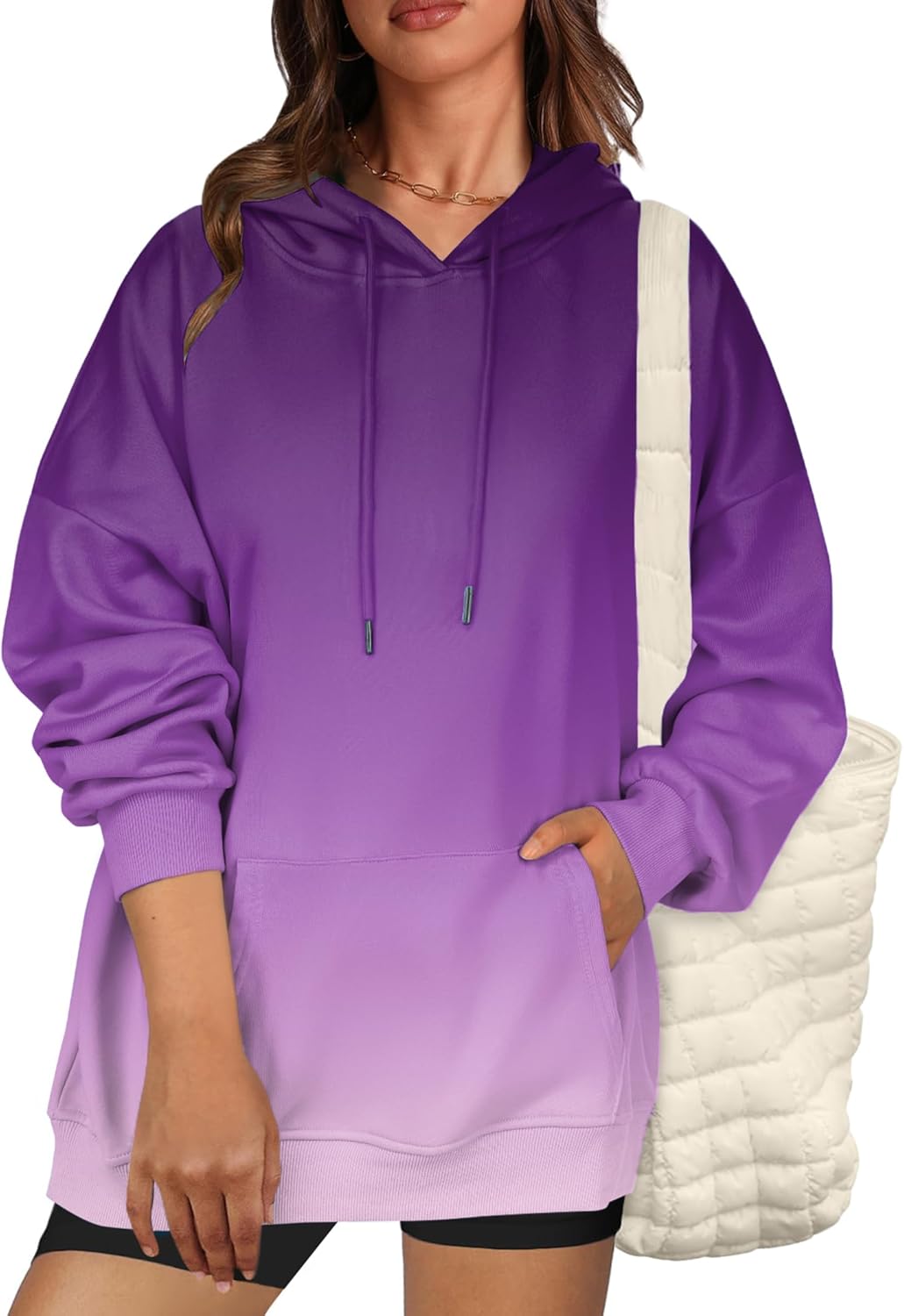 Zeagoo Womens Oversized Hoodies 2025 Fleece Sweatshirts Long Sleeve Pullover with Pocket Fall Winter Outfits Y2k Clothes