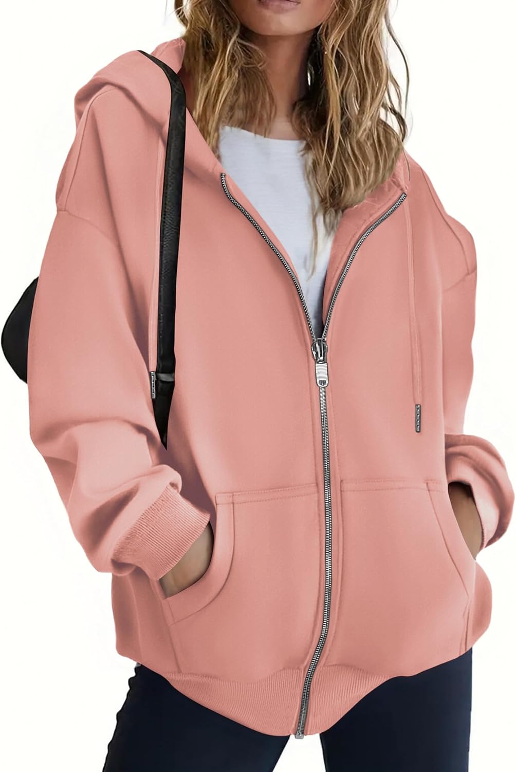Zeagoo Hoodies For Women Zip Up Hoodie Oversized Sweatshirt Fleece Jackets Fall Winter Coats 2025 Fashion