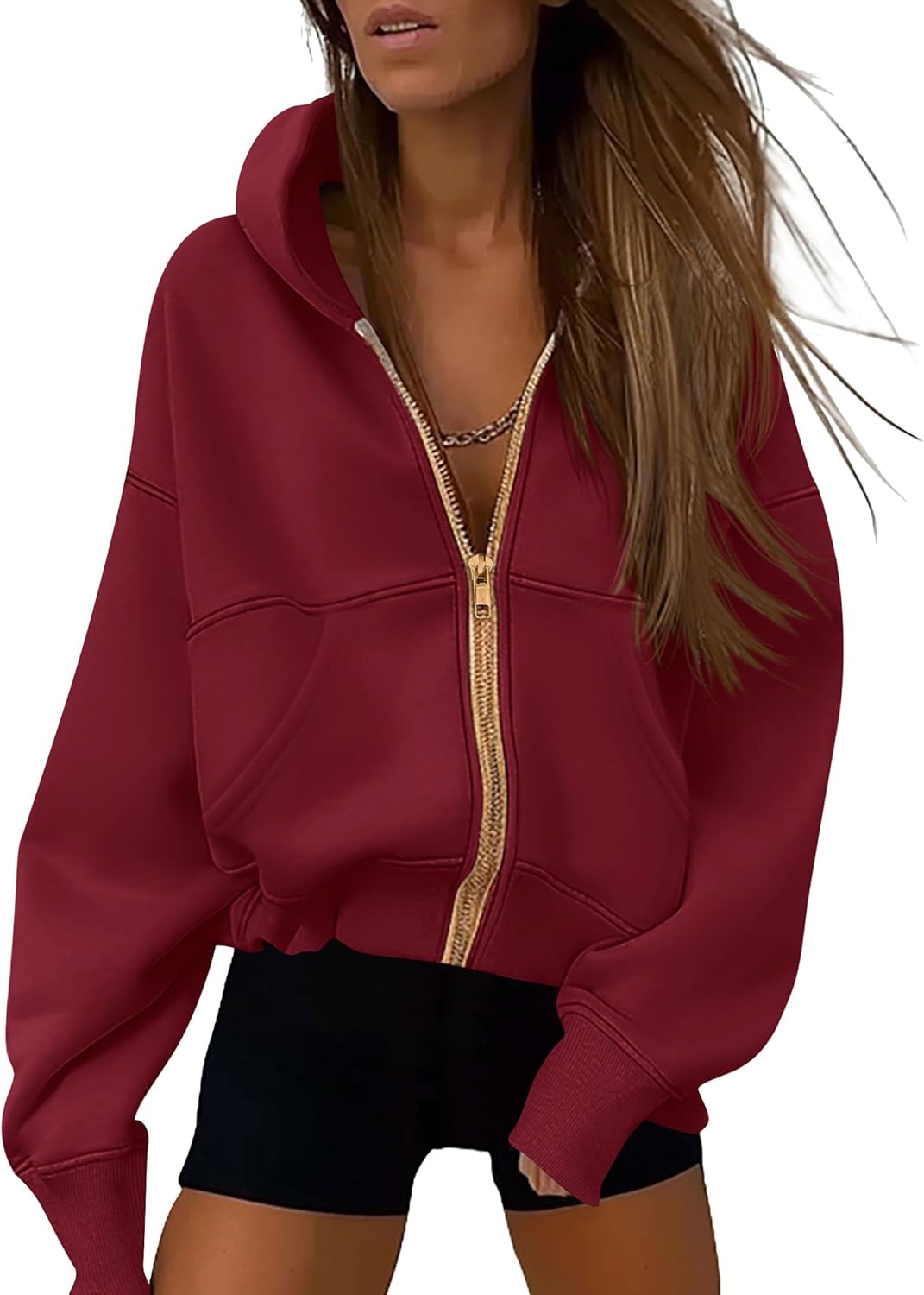 PRETTYGARDEN Hoodies for Women Sweatshirt Zip Up Hoodie Fall Fashion 2025 Trendy Long Sleeve Jackets Winter Clothing Outfits